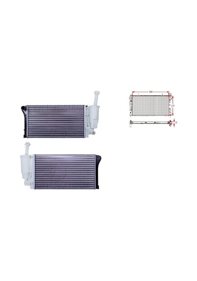 Su Radyatörü Mekanik Mt Fiat Panda 1.1 - 1.2 4x4 - 1.2 Lpg 2003- 51779915