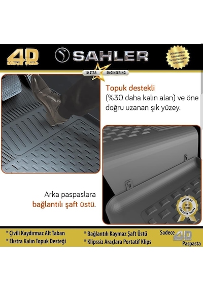 Skoda Octavia A5 2005-12 4.5d Premium Havuzlu Oto Paspas