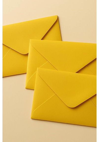 Minik Zarf, 7x9 Cm 50 Adet Sari 7 X 9