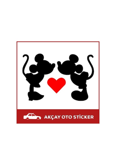 Mickey Mouse Sticker Mickey Mause Araba Sticker Oto Sticker