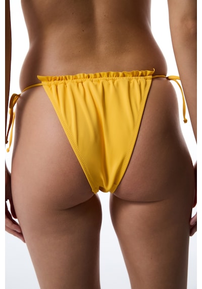 Penti Sarı Super Frill Bağlamalı Düşük Bel Bikini Altı