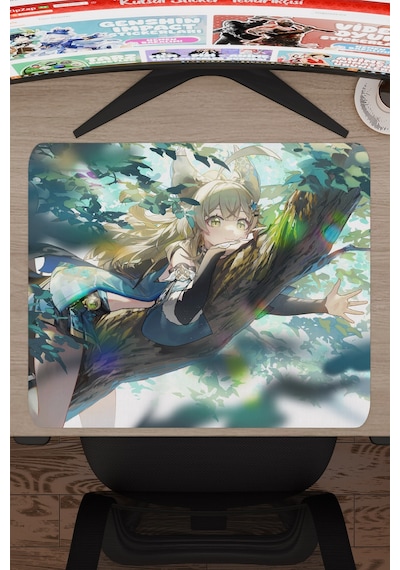 Kirara Genshin Impact Anime Oyuncu V1 - 48x40 Xl Gaming Mouse Pad Fare Altlığı