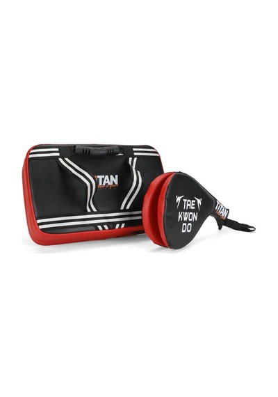Titan Sport Siyah Kırmızı Darbe Yastığı+raket Ellik 2'li Set