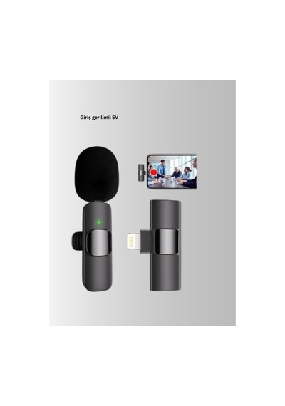İphone Uyumlu Çift Mikrofonlu Kablosuz Yaka Seti Profesyonel Ses - Hs08371705-8566 Renkli Renkli