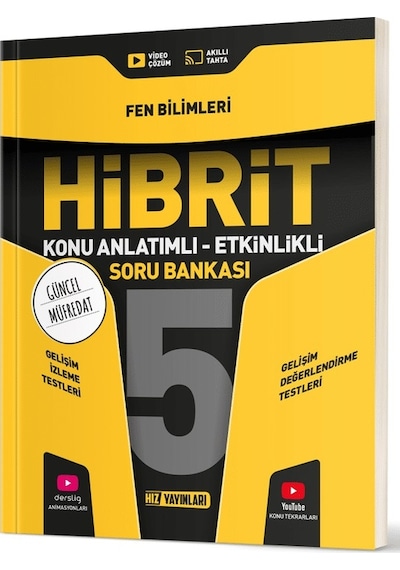 Hız Yayınları 2025 5. Sınıf Fen Bilimleri Hibrit - Konu Anlatımlı Soru Bankası Yeni Müfredat