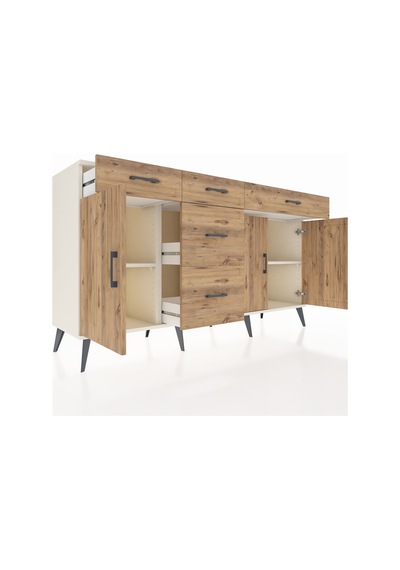 Kronos Konsol 2 Raflı 5 Çekmeceli 3 Kapaklı 176x59x99 Aytaşı-çam Atlas Çam - Aytası Kronos Konsol 2 Raflı 5 Çekmeceli 3 Kapaklı 176x59x99 Aytaşı-çam Atlas Çam - Aytası