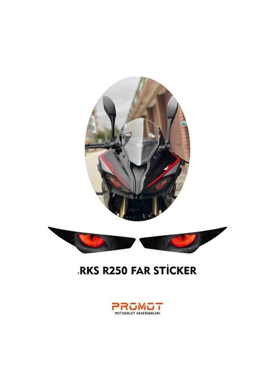 Rks R250 2023 - 2026 Uyumlu Far Sticker Diğer
