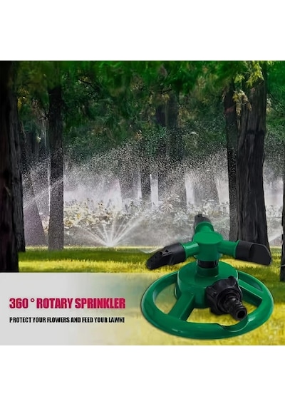 Gaojunshop01 Green 360 Döner Bahçe Sulama Sistemi Manuel Ayarlanabilir Fıskiye