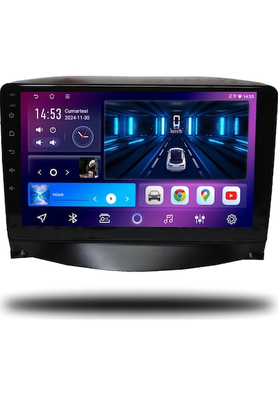 Carplayer Peugeot 207 2006-2012 Uyumlu Android Multimedya 6gb Ram 64gb Hafıza
