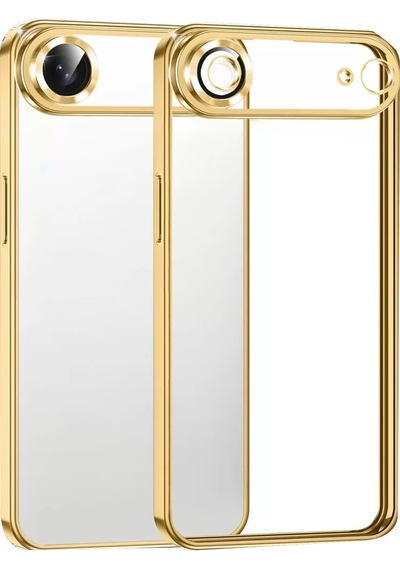 Newface Apple İphone 17 Air Razer Lensli Silikon - Gold Altın