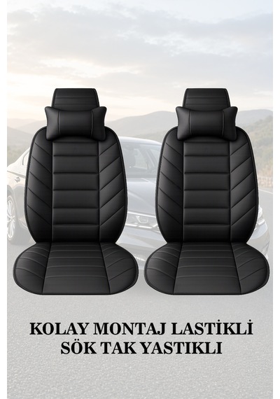 Nissan Qashqai 2020 Uyumlu Lüks Siyah Renk Premium 2 Adet Minder Ve Yastık