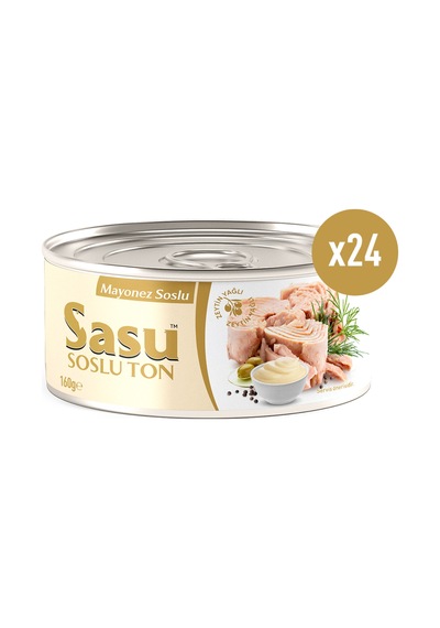 Sasu Mayonez Soslu Ton Balığı İri Parça 24 x 160 G