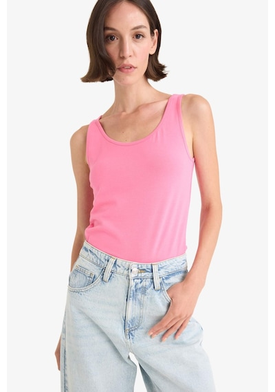 DeFacto Slim Fit Dar Kesim Basic Düz Yuvarlak Yaka Atlet I1059AZ25SMPN160