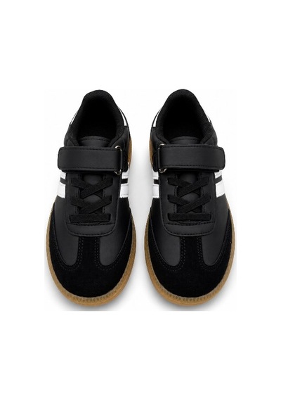 Black Flex Cırtlı Çocuk Sneaker Ayakkabı 26-30 Siyah