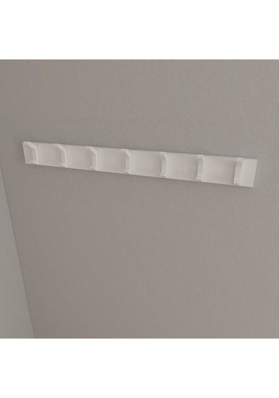 Hepsi3boyutlu Modern Duvar & Kapı Kanca Askılık - 7 Adet Beyaz Kanca Askılık - Model No : 2 Beyaz