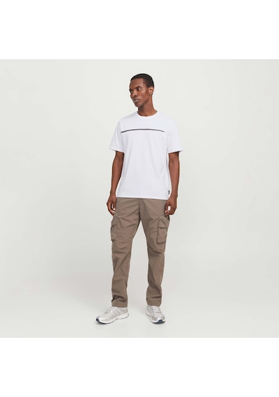 Jack & Jones JCOFUSION Erkek  Beyaz Tişört