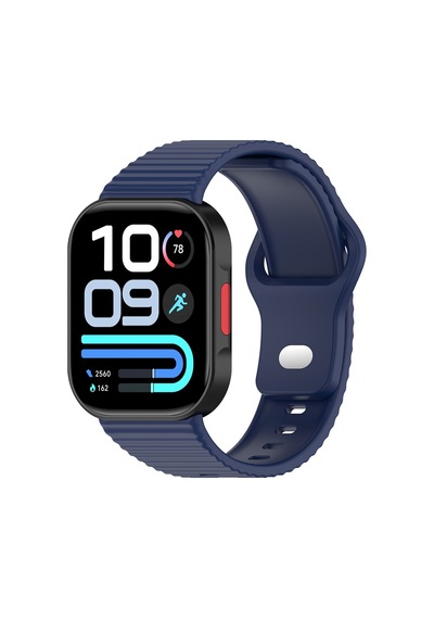 Redmi Watch 6 Silikon Kordon Tırtıklı Suya Dayanıklı Tasarım Lacivert