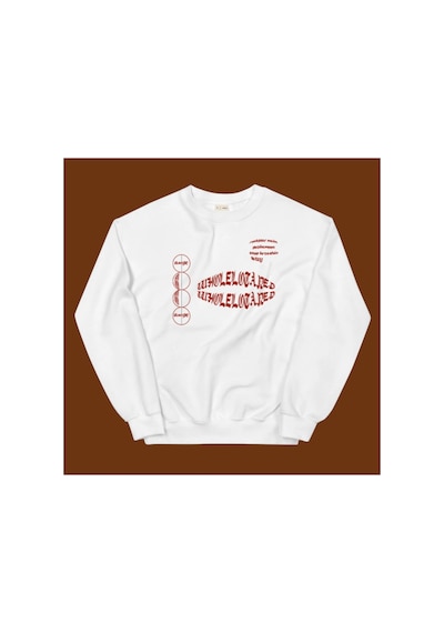 Tarzsokak Whole Lotta Red Sweatshirt Beyaz