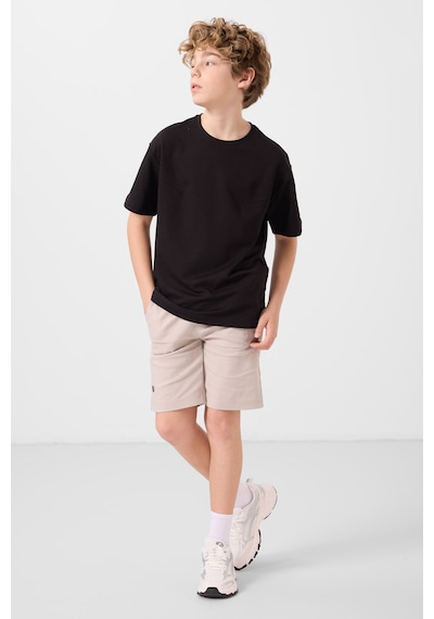 Siyah-taş Pamuklu Oversize Fit Dokuma Hafif Esnek Chino Erkek Çocuk Şort Takım - 11277 Siyah Siyah-taş Pamuklu Oversize Fit Dokuma Hafif Esnek Chino Erkek Çocuk Şort Takım - 11277 Siyah