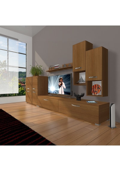 Decoraktiv Eko 6da Slm Std Tv Ünitesi Tv Sehpası Ceviz