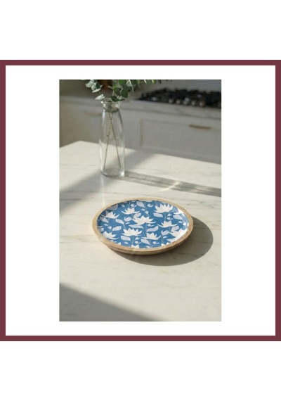 Storeşahin Mango Agacı Pasta Tabağı & Sunum Tabağı 20 Cm Desenli Shn0720 Çok Renkli