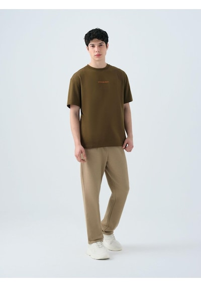 Loft Lf2038996 Erkek Kısa Kollu T-shirt Khakı