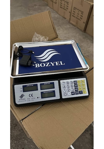 40 KG Terazi Fiyat Hesaplamalı-Şarjlı Tartı-Sağl