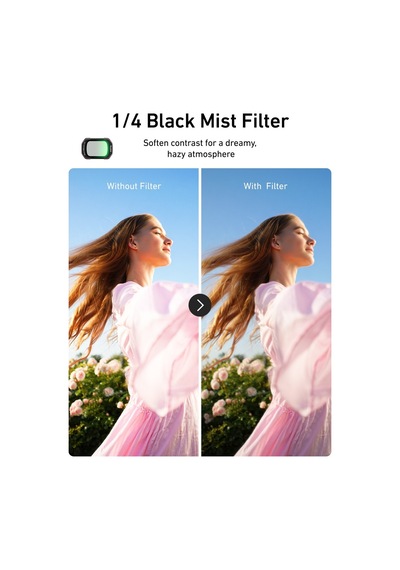 Osmo Pocket 4/3 Filtre Seti Vnd2-32 + 1/4 Black Mist + Cool Rose + Cpl