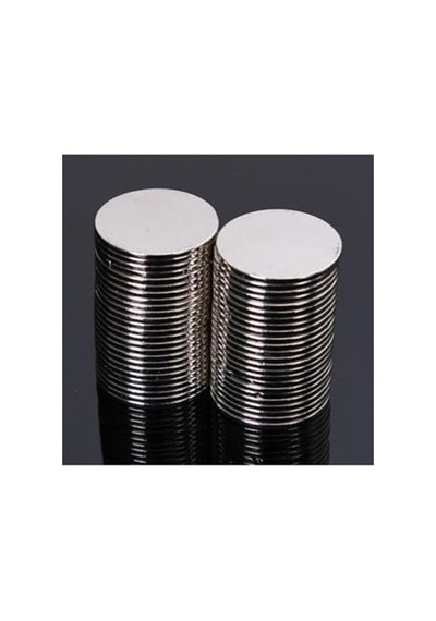 Neodyum Mıknatıs 50 Adet 15mm X 1mm Yuvarlak Güçlü Mıknatıs