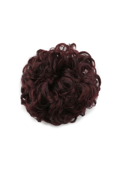 Yoğun Saçlı Lastikli Topuz Toka / Koyu Kızıl - Elm-01-462402 Çok Renkli