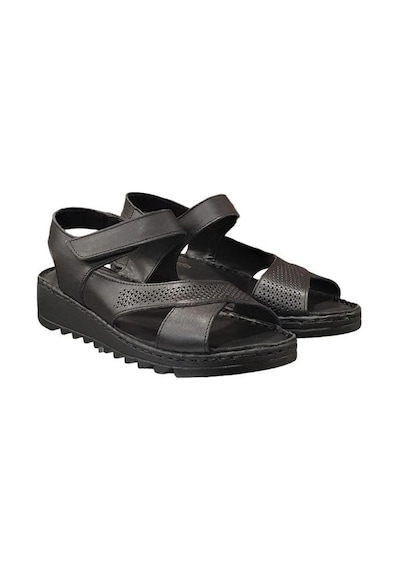 Pierre Cardin Deri Cırtlı Anatomik Bayan Sandalet Ayakkabı 001