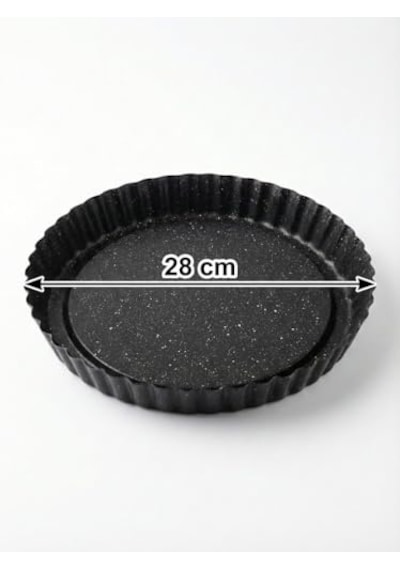 28 Cm Granit Turta Kalıbı Yapışmaz Yüzeyli Yuvarlak Fırın Tepsisi Kek, Tart Ve Turta Pişirme Kalıbı 28 Diğer
