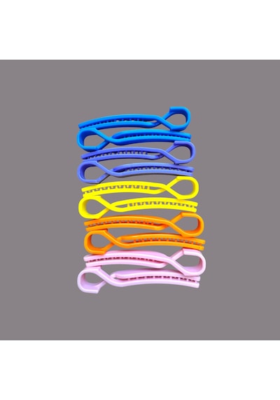 Croc Plastik Saç Pensi 10lu - Profesyonel - Kuaför Tipi, Ergonomik, Pratik