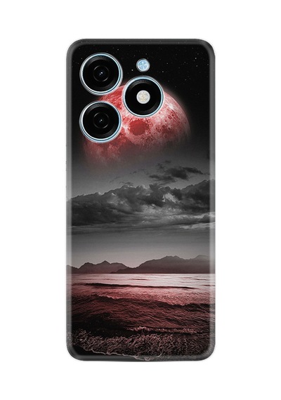 Tecno Spark 20 Spark 20c Kılıf Desenli Silikon Platinium Series Red World 1836