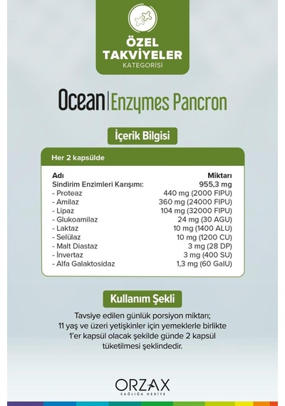 Enzymes Pacron 60 Kapsül 2 Adet