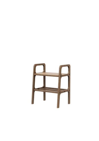 Woodesk Arce, Ahşap Kitaplık, Komodin, Raf, 50x65, Tik Renk