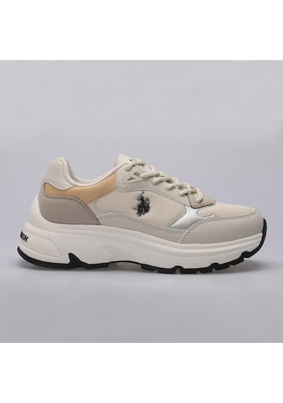U.S. Polo Assn. 4S VIAVAI 4PR Kadın  Bej Sneaker