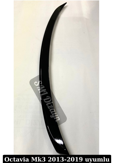 Skoda Octavia 2013-2020 Spoiler Siyah Plastik Rüzgarlık Spoyler