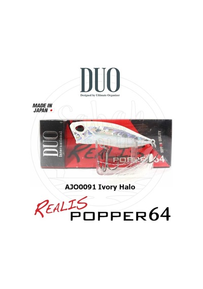Duo Realis Popper 64 Ajo0091 Ivory Halo Sahte Balık