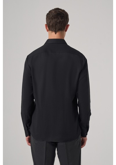 Morven Erkek Siyah Trend Dynamic Fit Sert Yaka Gömlek 26mc004020001 Siyah
