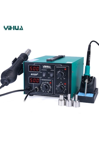 Yihua 852d+ Brushless Sıcak Hava Ve Lehimleme İstasyonu 740w