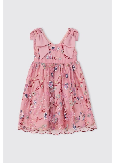 Patachou Kız Bebek Çiçek Desenli Pembe Elbise