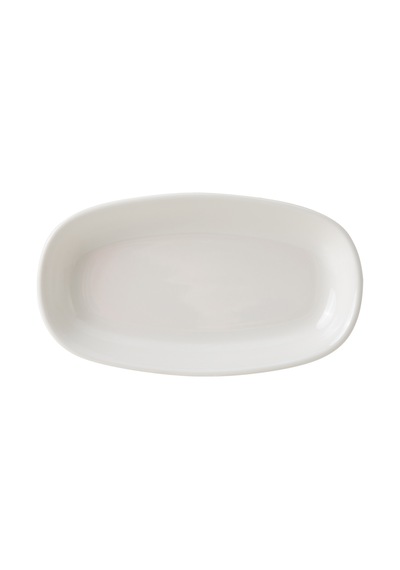 Mudo Home Natura Kayık Tabak 25cm Beyaz