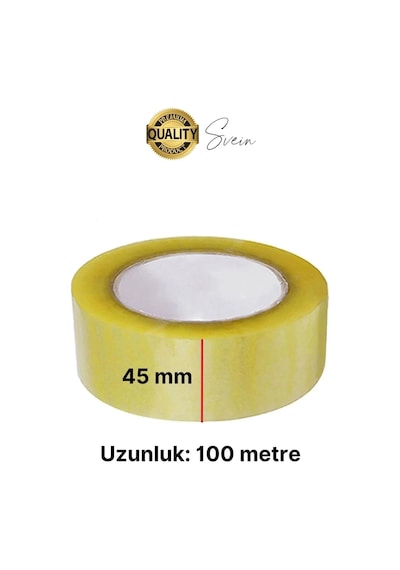 Ekstra Güçlü Yeni Formül 1 Adet 45 Mm X 100 Mt Koli Bandı Şeffaf Dayanıklı Bant Taşınma Ambalaj