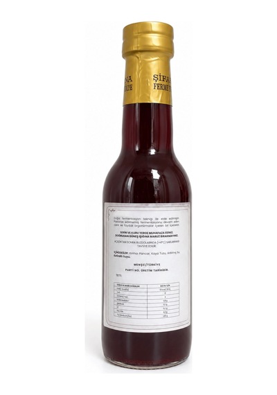 12 Adet Pancar Kvass 250ml. Cam Şişede
