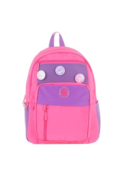 Kauko Holiday Kız Çocuk Altı Bölmeli Rozetli Okul Sırt Çantası - Pembe - K1830 Pembe - Mor