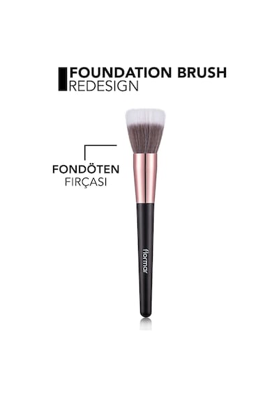 Flormar Düz Uçlu Klasik Fondöten Fırçası 001