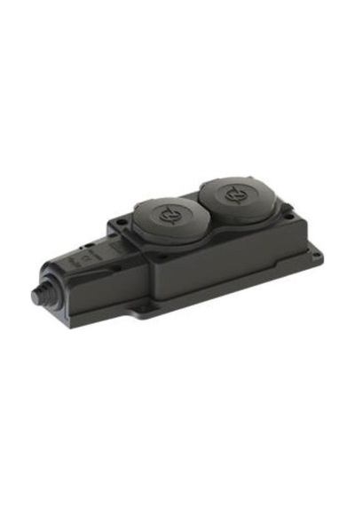 Ne - Ad 1 x 16 A Monofaze Kauçuk Grup Priz 2'li