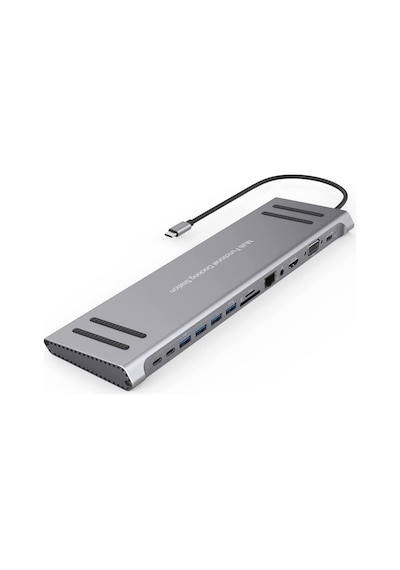Mst-14u 14ın1 Type-c To Hdtv Multifunction 4k Ultra Hd 14 Ports Çevirici Dönüştürücü Adaptör