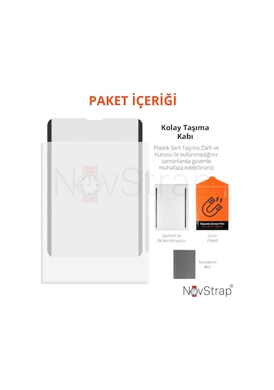 Novstrap Samsung Galaxy Tab S9 Fe Plus Sm-x610 İle Uyumlu Mıknatıslı Paper Like Ekran Koruyucu